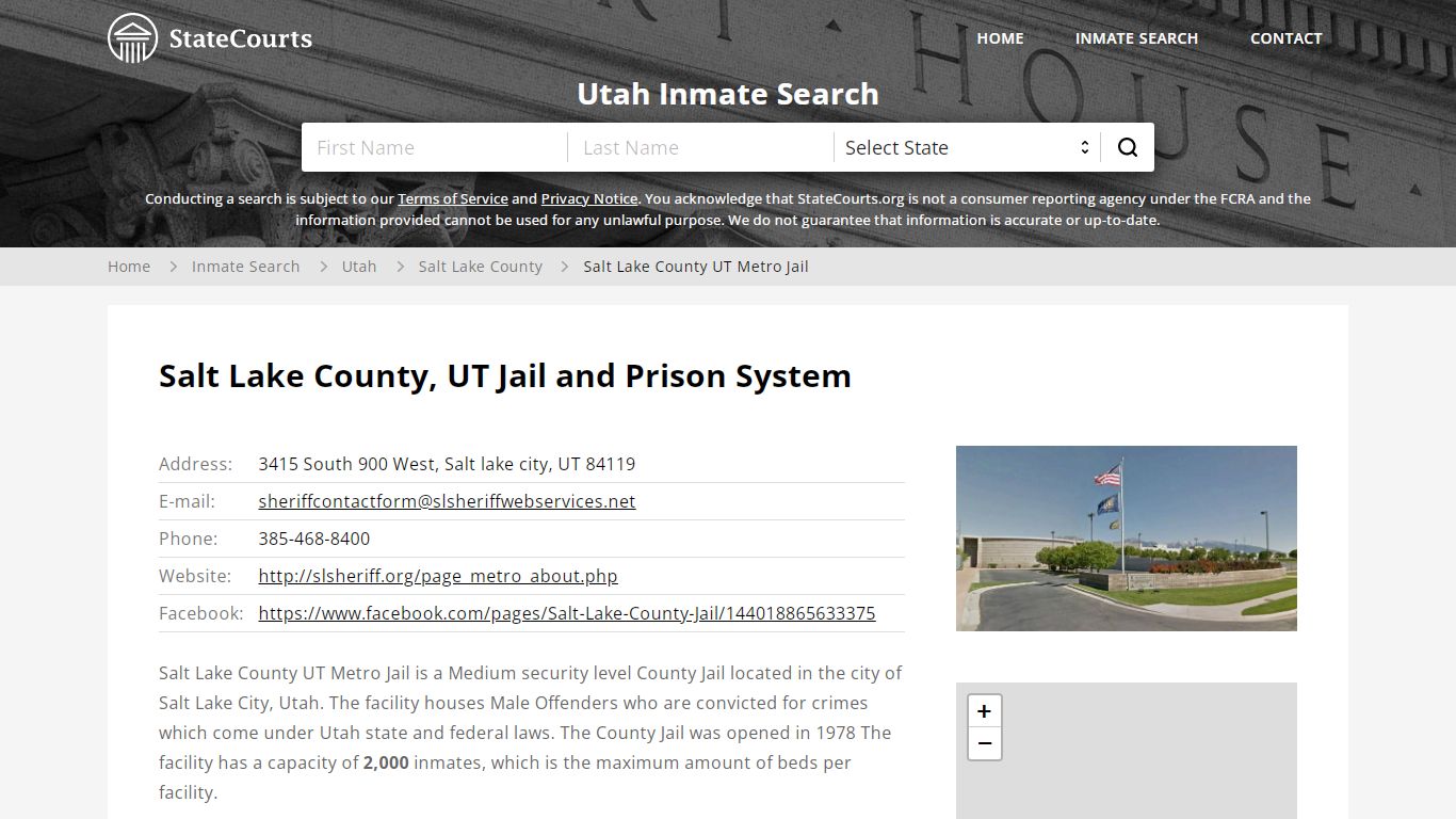 Salt Lake County, UT Jail and Prison System - State Courts